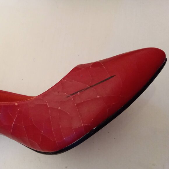 DAMAGED SHOES Lot of 4 pair with cracks Women's size 6 - 8 Leather Suede Loafers - Picture 6 of 8